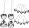 12 Stück Edelstahl Herzförmiges Teesieb Mit Langem Griff Für Losen Tee – Elegantes Tee-Ei Set Für Zuhause Und Unterwegs