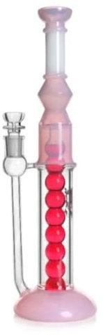Glycerin Bong | Glycerinbong | Bong zum einfrieren | Bomgpfeife Glycerin | Glycerin Spule | Glasbong | Bong Freezable (pink)