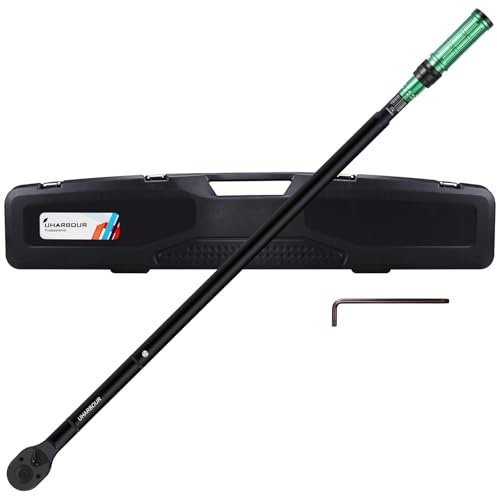 Uharbour Chiave dinamometrica 3/4, 150-800 Nm, regolazione a doppia direzione con bloccaggio, precisione errore ±3%, 72 denti