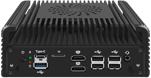 Tuofudun Nuovo Mini PC Firewall di 12a generazione 2x10G SFP+ 2xi226-V 2,5G Core i3-N305, senza Ram né storage Router morbido NVMe 2xHD DDR5 MiniPC NAS Server Proxmox