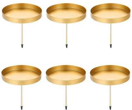 Kerzenhalter Adventskranz,8 cm Kerzenständer Schwarz 6 Stück,Adventskerzenhalter Metall, Kerzenhalter Stumpenkerzen,Kranz kerzenhalter,adventskranz kerzenhalter Kerzen Weihnachten Deko
