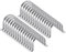 sourcing map 10pcs 3 1/8 Inch 80mm Conduit Clamps, M80 U Tube Pipe Clamp, Stainless Steel Rigid Pipe Strap, U Shaped Bracket with Two Hole for Pipe Tube Hose Wire Cord Fixing