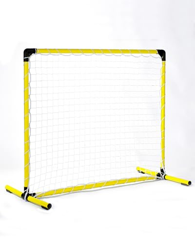 SPORTIKEL24 Hoopers-Gate – Gelb – 100 × 90 cm – mit weißem Netz – wetterfest & leicht – für Hoopers-Parcours