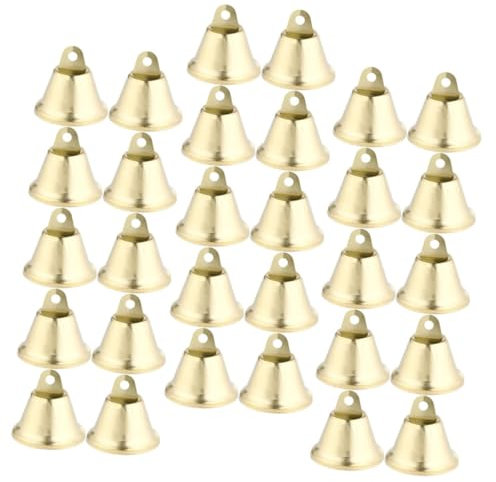 VICASKY 200stücke Dekorative Glocken Bastelglocken Kleine Metallglocken Christbaumdekoration Anhänger DIY-bastelglocken Für Weihnachten