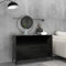 FIRBNUS Aparador Moderno Aparador para Salón Mueble Auxiliar para Salón Cocina 104x35x70 cm Negro