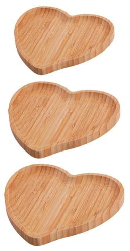 Vassoio da portata in legno a forma di cuore Piatti da portata in legno per San Valentino, vassoi a forma di cuore, servizio romantico per formaggi rustici