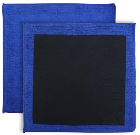 BOXOB 2stk Clay Bar Handtuch, 30x30cm Feine Qualität Mikrofaser-Detailingtücher Alternative zu Clay Bars für Auto-Detailing Autoreinigung & Dekontamination