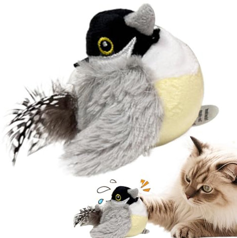 Generisch Katzensimulation Katzenminze Rufendes Vogelklingspielzeug Hund Langeweile Interaktive Puppe Vogel Katze Unterhaltungsstab Haustier Katzenspielzeug