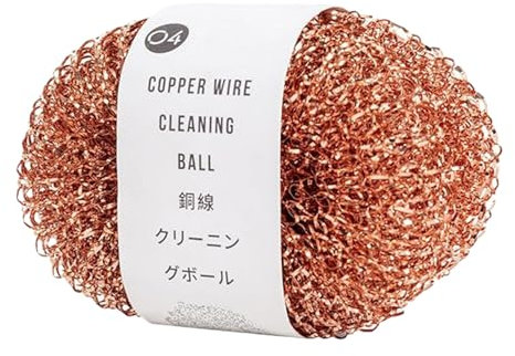 Pack of 2 Copper Wire Pot Scraper Washing Sponges Cleaning Accessories Metal Pot Cleaner Steel Sponge Stainless Steel Scourer Dishwasher Brush Kitchen Scouring Brush for Pots Pans