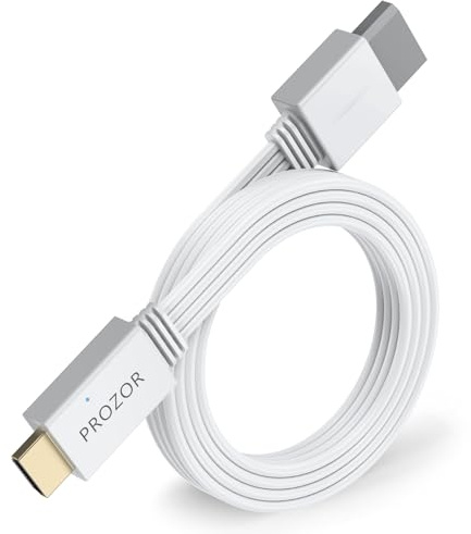 PROZOR Convertidor Wii a HDMI 1080P Adaptador HDMI para Wii Compatible con Nintendo Wii Cable Wii HDMI de Video y Audio HD Conversor de Señal y Accesorio para Consola Wii con Salida Digital a TV