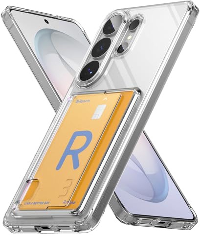 Ringke Fusion Card für Samsung Galaxy S26 Ultra Hülle, [Eingebauter Kartenhalter] Minimale Vergilbung Transparente Kratzfeste Handyhülle mit Dünn Integriertem Kartenfach - Clear
