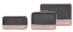 Samsonite TA Revolution - Packwürfel Set 3-teilig, Hochwertiger Reise- & Koffer-Organizer, Packing Cubes für Urlaub, Gepäck-Organizer für Koffer und Rucksack, Rosa (Rose)