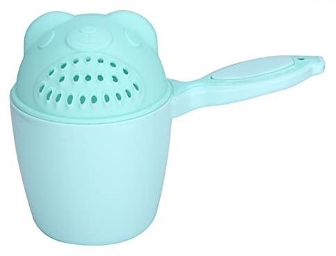 Tnfeeon Baby-Shampoobecher, Niedliches Cartoon-Design, Augenschutz, Abnehmbarer Wasserfallspüler für und Kleinkinder, Perfekt Zum Haarewaschen (GREEN)