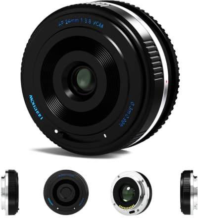 24mm F3.8 AF Pancake Lens for Sony E Mount, Full Frame | Autofocus Wide Angle Prime, Compact & Lightweight, Compatible with A7 IV/III, A7C, A6700, A6600, ZV-E10