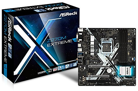 Asrock Z270M EXTREME4 Motherboard, Intel Z270, LGA 1151 grau