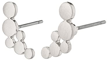 Pilgrim LEAH Damen Ohrstecker Set - Climber - Versilberter Ohrring - Modeschmuck