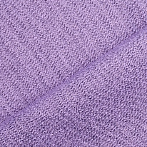 Holmar - Leinen Stoff vorgewaschen - PER 0,5 M (flieder) | Leinenstoff zum Nähen von Bekleidung & Deko!