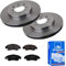 ATE Bremsen-Set 2 Bremsscheiben + Bremsbeläge Ø258 Einbau Vorne Bremsscheiben-Set Scheibenbremsen passend für Honda City Jazz 2 Jazz 3