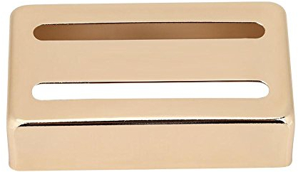 Gitarre Pickup Cover, Zwei Slot Metal Case Messing Humbucker Deckung für E-Gitarren(Golden)
