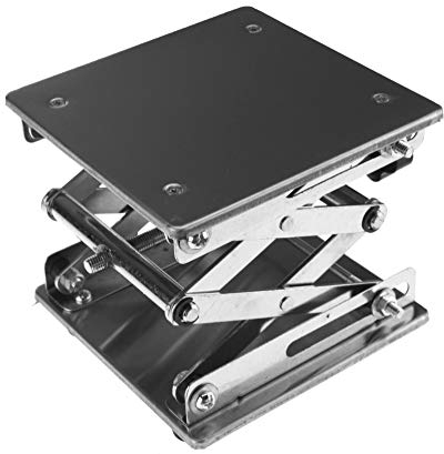 D2D Lab-Lift Hebebühnen Ständer Rack Schere Edelstahl 15 x 15 cm