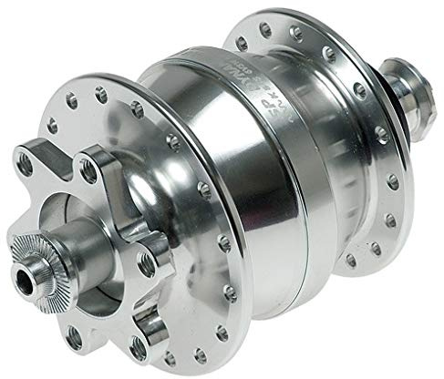 Shutter Precision (SP) Ultra Small Dynamo Hub PD-8 SL 28H S43HUB00106 Silver 28H