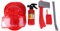 VGEBY1 Enfants de Plein Air Cosplay Jouets, Belle Mode Enfants Pompier Pompier Cosplay Jouets Intelligence Formation Kit Casque Extincteur Interphone Clé