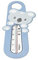 Babyono Thermomètre de bain bébé – Thermomètre flottant (bleu), 1 pièce (1 pièce)