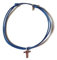 Bracelet cordon Croix Chrétienne argent 925 réglable Bracelet Chrétien Bracelet religieux protection communion Baptême Marraine Parrain Filleul