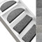 Floordirekt Stufenmatten Grandeur | Halbrund oder Eckig | Treppenmatten in 5 Farben | Hochwertig & robust | Stufenteppich (Grau, Halbrund 56 x 19 cm)