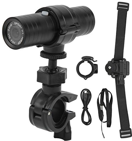 Fydun Motorrad Kamera 1080P Mini Action Kamera wasserdichte Videorecorder Helm Sport DV Cam Radfahren Fahrrad Reiten Aufnahmegerät für Outdoor-Sportarten