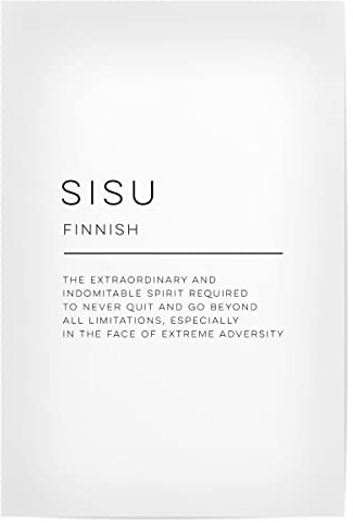 artboxONE Poster 30x20 cm Typografie Sisu Definition - Bild sisu Beautiful Word Definition