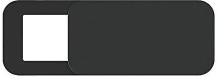 Somerway Cubierta de cámara Web Protección de privacidad Tapas de Lentes Anti-Peep Etiqueta de la cámara Ultra-Delgada Obturador Deslizante para teléfono portátil Negro