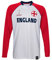 FIFA Officiel Coupe du Monde 2022 Classique Manches Longues-Angleterre T-Shirt, Blanc/Rouge, 5-6 Ans Garçon