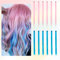 BARSDAR 2 Farben 12 PCS Farbige Haarverlängerungen, Highlights 55cm Glattes langes Haarteile Haarsträhnen Zum Einklipsen Farbiger Clip in Haarverlängerungen Extensions Bunt für Frauen