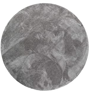 Wecon Home Kuschelig weicher Esprit Hochflor Teppich, bestens geeignet fürs Wohnzimmer, Schlafzimmer und Kinderzimmer RELAXX (120 cm rund, Taupe grau)
