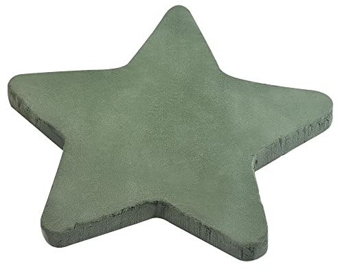 sourcing map Steckschaum Block 41cm Sternförmig Ziegelstein für Hochzeitsfeier Dekoration Blumen Schlamm Floristik Arrangement Grün