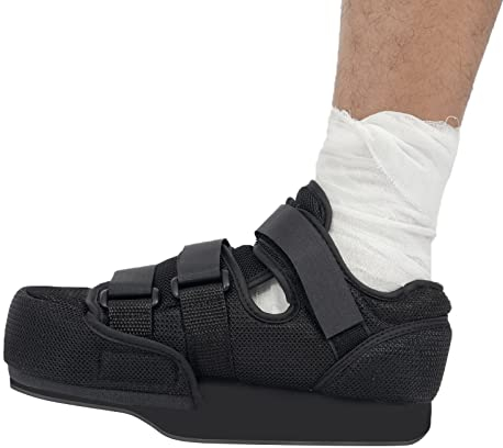 GHORTHOUD Forefoot Off-Loading Post Op Shoe Closed Toe Medical Walking Boot for Broken Toe Orthopedic Foot Brace for Post Bunion Hammertoe Surgery Brace (L)