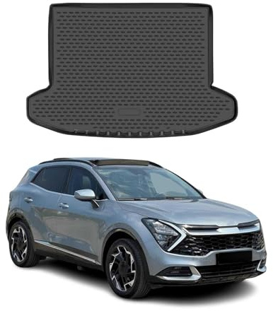 OMAC Kofferraummatte Kofferraumwanne kompatibel mit Kia Sportage 2023-2026 Gummi TPE Schwarz