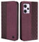 CXTCASE Funda Xiaomi Redmi Note 12 5G / Xiaomi Poco X5 5G, Funda Tapa Libro Movil Carcasa PU Cuero para Xiaomi Redmi Note 12 5G, Tipo Libro Flip Wallet Case, Vino Tinto
