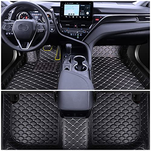 maiqiken Auto Fußmatten für Jeep Renegade 2015-2018 Allwetter Fussmatten Set Zubehör Fußmatten Schwarz-Beige