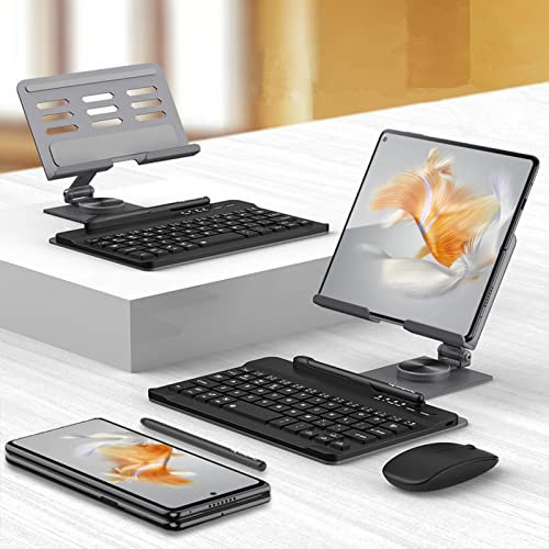 Custodia Funda para Mate X3 Teclado + Soporte Móvil Mesa + Ratón + Bolígrafo,Soporte Tabletas Keyboard Kit para Huawei Mate X3(1)