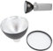 ADS2 Standard Reflector, AD200 AD360 Standard Reflector Soft Diffuser, Rich Lighting Levels, More Concentrated Light Angle, Flash Light Accessories