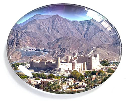 Oman-Magnet für Kühlschrank, Gefrierschrank, Souvenir, Dekorationen, oval, Kristallmagnet, Küche, Whiteboard