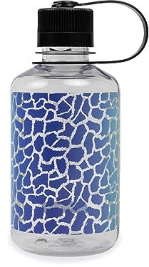 Nalgene Sustain Tritan BPA-Free Water Bottle Made with Material Derived from 50% Plastic Waste, 16 OZ, Narrow Mouth, Rainbow Giraffe