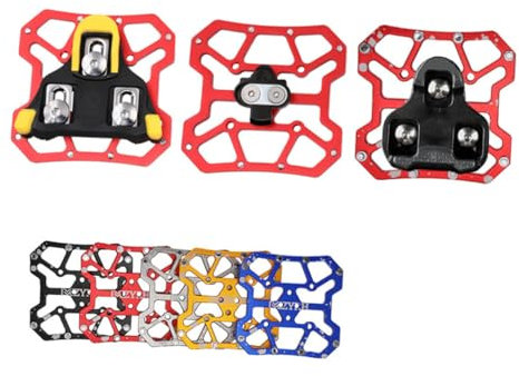 Yardwe Adaptador De Pedal De Bicicleta De Carretera De Aleación De Aluminio De 2 Piezas Calas para Zapatos De Ciclismo Placa De Bloqueo De Liberación Rápida