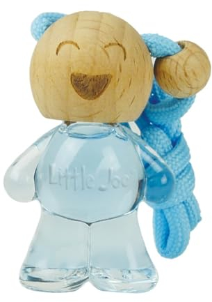 Little Joe Glass Bottle Lufterfrischer, Car Air Freshener +/- 45 Tage frischer Duft im Auto, KFZ, Wohnwagen, Haushalt, Kleiderschrank, Küche etc (NewCar (hellblau))