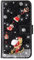Handyhülle für Samsung Galaxy A15, Glitzer Diamant Hülle Weihnachten Leder TPU Bumper Klapphülle Magnetverschluss Kartenfach Ständer Geldbörse mit Trageband Hülle für Samsung Galaxy A15, schwarz