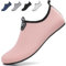 BARFULKER Badeschuhe Damen Herren Wasserschuhe Schwimmschuhe - Leicht Aquaschuhe Schnell Trocknend Strandschuhe Surfschuhe für Sport Yoga Schnorcheln, Rosa, 38 EU