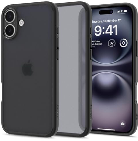Spigen Ultra Hybrid Case Compatible with iPhone 16 Plus - Frost Black