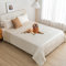WIKEHOEX wasserdichte Hundedecke,203x229cm Outdoor Hundematte Waschbar für Grosse Hunde,Flauschig Katze ndecke und Weich Beidseitiger Sofabezug-Schutz,Beige+Elfenbeinweiß